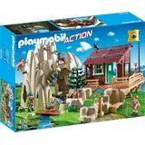 Playmobil Action Kletterfels mit Berghütte 9126