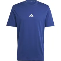 adidas Essentials Small Logo Single Jersey Kurzarm-T-Shirt Dark Blue / White XL