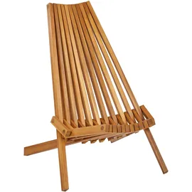 Beliani Bellano Gartenstuhl 88 x 83 x 88 cm braun 2 St.