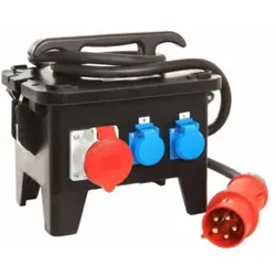 as-Schwabe Baustellen-Stromverteiler M4 400V aus Vollgummi