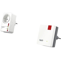 AVM FRITZ!DECT 200 - Intelligente Steckdose für das Heimnetz & FRITZ!WLAN Mesh Repeater 600, WPS, kompakte Bauweise, deutschsprachige Version