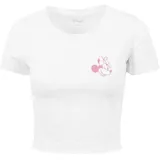 MERCHCODE Ladies Minnie Mouse Wink Tee - Weiß - M