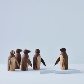 Lucie Kaas - Maus Holzfigur, Esche / Kastanie (2-teilig)