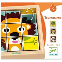 Djeco DJ01953 Tournanimo-Puzzle, bunt