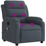 vidaXL Massagesessel Dunkelgrau Samt