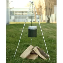 Mil-Tec Dreifuß für Schwenkkessel Silber