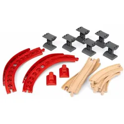 Ravensburger BRIO Ascending Curves Schienenset, 3 Jahr(e), Beige, Grau, Rot