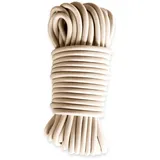 Tecplast Elastisches Gummiseil Elfenbein 20 Meter - Qualität PRO TECPLAST 9SW - Spannseil für Planen mit einem Durchmesser von 9 mm