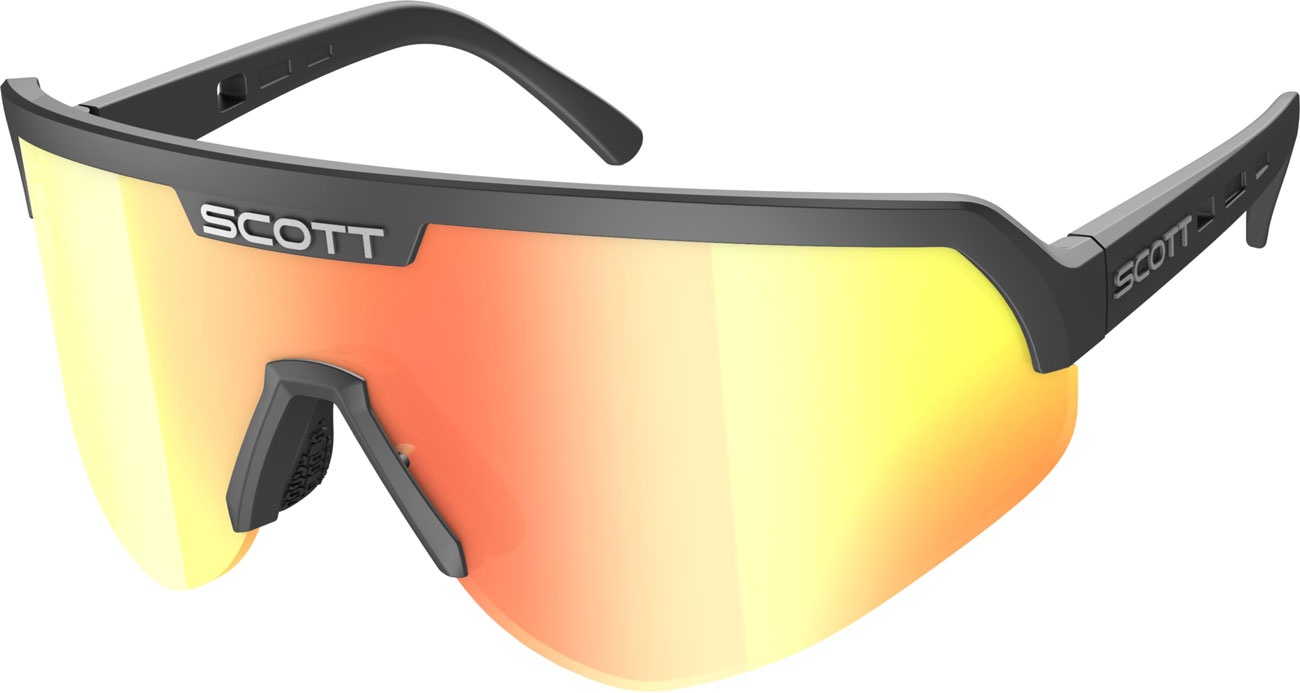 Scott Sport Shield 0001192, Sonnenbrille - Schwarz Rot-Verspiegelt - Einheitsgröße