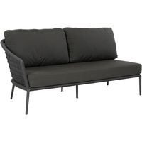 Musterring Ibiza Anreihsofa schwarz/grau Aluminium 164x85x75 cm