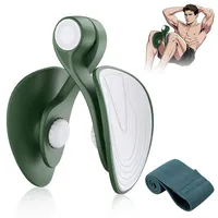 Oberschenkeltrainer 16kg Beckenboden Trainer, Beinpresse für Zuhause Kegel Beintrainer für Damen und Männer, Beckenbodentrainer für Frauen & Männer, Gesäßtrainer für Postpartale Erholung mit Band