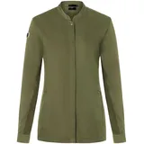 Karlowsky Damen Kochjacke Green-Generation Druckknöpfe Modern Fit Polyester/Baumwollmix Oeko-TEX® nachhaltig Moosgrün - Größe 36 - 36