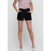 Only JDY Damen JDYGEGGO JRS NOOS Shorts, Black/Detail:Black Button,