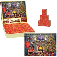 Puzzle Adventskalender 2023 – 1000 Teile | 24-Tage-Countdown | Geschenk für Erwachsene und Kinder, Countdown bis Weihnachten, Heimdekoration, Geschenke für Mama, Papa, Teenager (A)