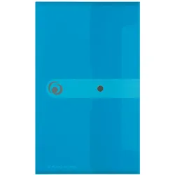 Herlitz Dokumententasche DL PP tr.blau mit Druckknopfverschluss