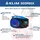 Klim Boombox Radio mit CD Player - FM-Radio, CD Player, Bluetooth, MP3, USB, AUX - Inklusive wiederaufladbaren Akkus - Blau