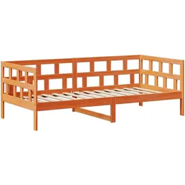 vidaXL Tagesbett Set mit Dach Wachsbraun 80x200 cm Massivholz Kiefer