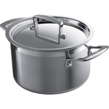 Le Creuset 3-ply Fleischtopf 18 cm silber