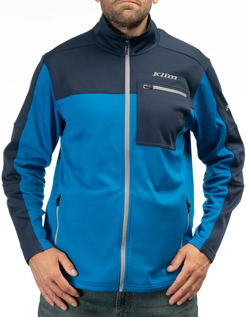 Klim Glacier Fleece jas, blauw, M Voorman