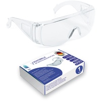 kela 1er Pack Schutzbrille P1S1 I 100% Made in Germany | splitterfreie Arbeitsschutzbrille mit Anti Fog- und UV-Beschichtung I leicht und transparent I Überbrille für Brillenträger Sportbrille
