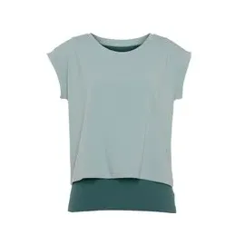 LASCANA ACTIVE 2-in-1-Shirt Damen grün Gr.M (40/42)
