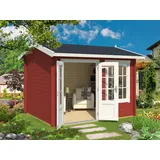 Lasita Gartenhaus Alex 44 mm Wandstärke, schwedenrot