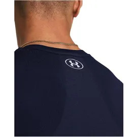 Under Armour Vanish Seamless SS in Blau, - Midnight Navy / Mod gray S