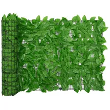 vidaXL Sichtschutzmatte mit Grünen Blättern 600 x 75 cm