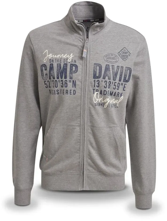 Camp David Sweatjacke - Gr. XL grey