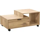 moebel-direkt-online Couchtisch mit Schublade Braun Eiche 90 x 0 x 0 cm