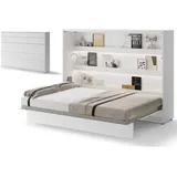 yourhouse24 Wandklappbett Bed Concept Lenart 140x200 Horizontal weiß
