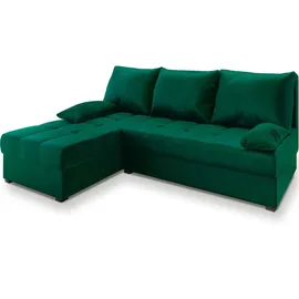 masseno Eckcouch Stoff 3-Sitzer Grün