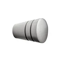 MB-Knopf, Echo,Ø 19,8mm,H 25,7mm, Zink, edelstahloptik