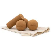 shapevital Natürliches Kork Faszienball & Duoball - inkl. Jute Beutel - 100% Korkrinde