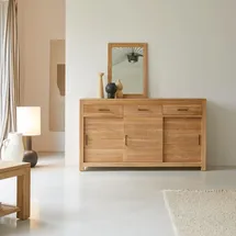 Tikamoon Highboard 150 cm Beige / Braun