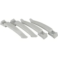 Unitec Kabel-klemmbügel 100 Mm Grau 4x Nagelschellen