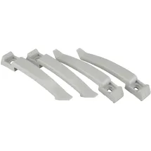 Unitec Kabel-klemmbügel 100 Mm Grau 4x Nagelschellen