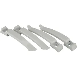 Unitec Kabel-klemmbügel 100 Mm Grau 4x Nagelschellen