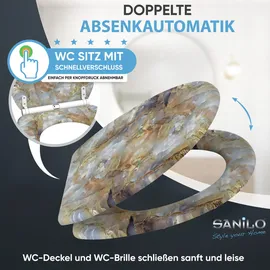Sanilo WC-Sitz Marmor Braun
