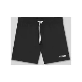 Hugo Badeshorts mit Label Print Modell 'HAITI', Black, S