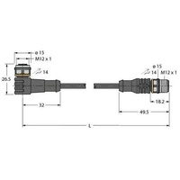 Turck Verbindungsleitung WKC4.5T-2 6632062