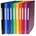 20er Pack Premium Kunststoff-Ringbuch OPAK aus Kunststoff 4-O Ringe Füllhöhe 15 mm DIN Plastikordner ideal für Büro und Schule farbig sortiert