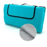 Picknickdecke Outdoor Strandmatte Isomatte Campingdecke waschbar, heimtexland, wasserdicht I isolierend I faltbar I Tragegriff I 200x200 cm grün 200 cm x 200 cm