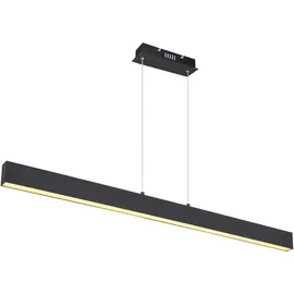 GLOBO LED-Pendelleuchte Verena 1-flammig Schwarz matt 1210 x 80 x 1200 mm