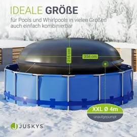 Juskys Aufblasbare Poolabdeckung Ø 4 m