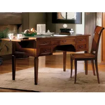 aea Büro Tisch Schreibtisch Sekretär Schreibtische Italienische Möbel Holz Tische - Braun