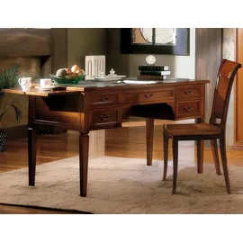 aea Büro Tisch Schreibtisch Sekretär Schreibtische Italienische Möbel Holz Tische - Braun