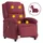 vidaXL Massagesessel Elektrisch 86,5 x 99,5 x 86,5 cm Weinrot mit Fernbedienung