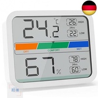 LIORQUE Digitales Thermometer Innen Hygrometer digital Thermo-Hygrometer mit