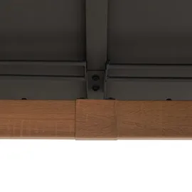 Sunjoy Stahl Gazebo Pasu - 300cm x 300cm, anthrazit